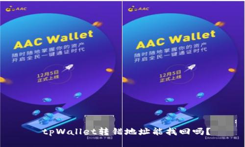  tpWallet转错地址能找回吗？